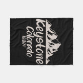 エレベーションクールキーストーンコロラドティースキースノーボ フリースブランケット (正面(横))