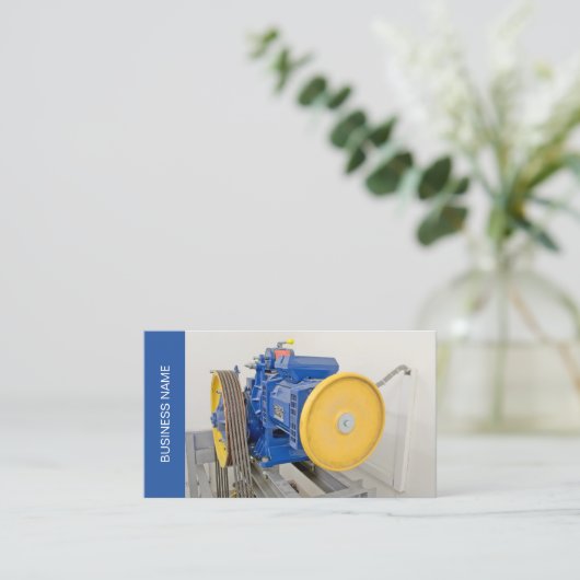 エレベータエンジンの名刺テンプレート 名刺 (スタンド正面)