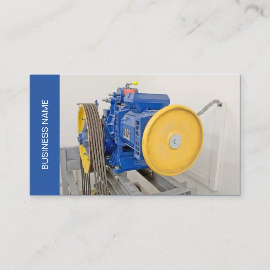 エレベータエンジンの名刺テンプレート 名刺 (正面)