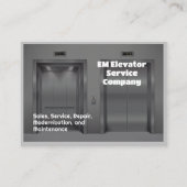エレベータサービス 名刺 (正面)