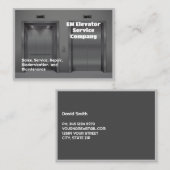 エレベータサービス 名刺 (正面/裏面)