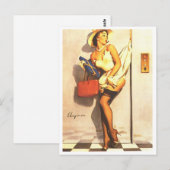 エレベータピンアップ ポストカード (正面/裏面)