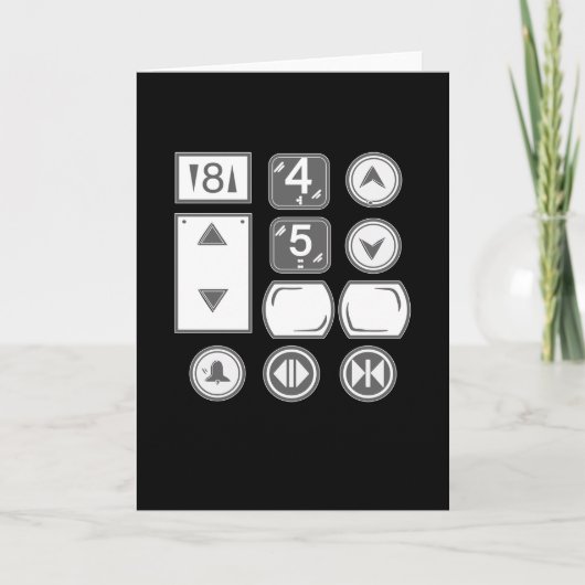 エレベータボタンエレベーター カード (正面)