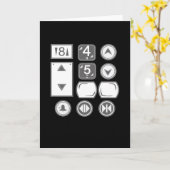 エレベータボタンエレベーター カード (黄色い花)