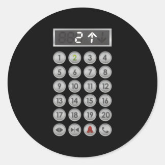 エレベータボタンエレベーター ラウンドシール