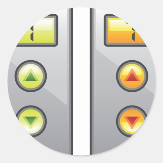 エレベータボタン ラウンドシール (正面)