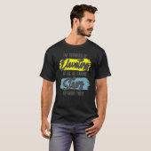 エレベーターが怖い人のための階段を使おう ステッカー Tシャツ (正面フル)