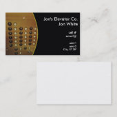 エレベーターのパネル 名刺 (正面/裏面)