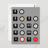エレベーターのポストカード ポストカード (正面/裏面)