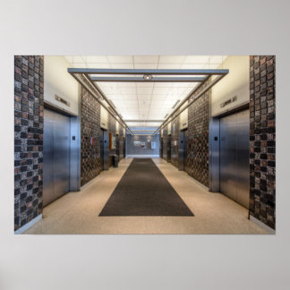 エレベーターのロビー ポスター