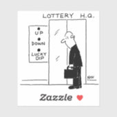 エレベーターの人。おもしろいリフトボタン シール (シート)