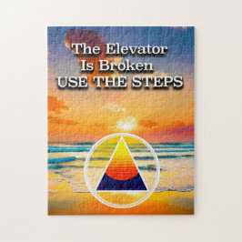 エレベーターは壊れた回復スローガン日の出 ジグソーパズル