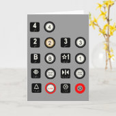 エレベーターカード カード (黄色い花)