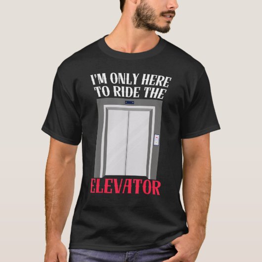 エレベーターボタンの機械技術士建設者 Tシャツ (正面)