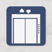 エレベーター修理サービス スクエア名刺 (正面)