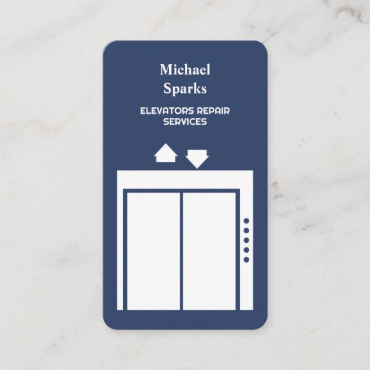 エレベーター修理サービス 名刺 (正面)