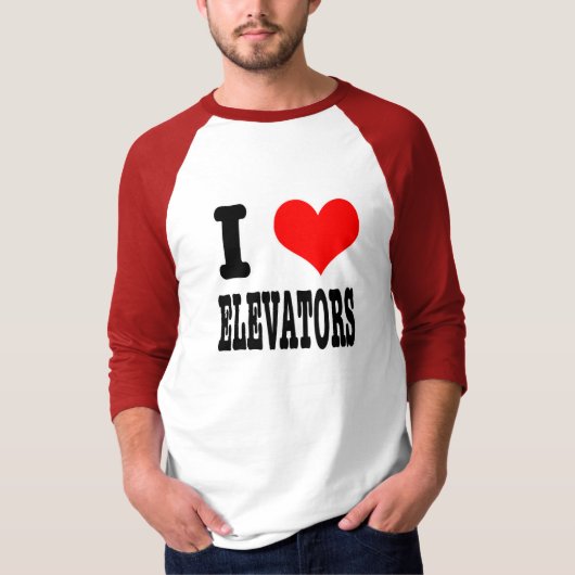 エレベーター大好き Tシャツ (正面)