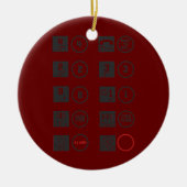 エレベーター技術者エレベーター整備士エレベーター セラミックオーナメント (正面)