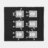 エレベーター技術者ギフト男性エレベーター整備士 フリースブランケット (正面(横))