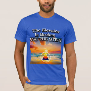 エレベーター故障 リカバリースローガン Sunrise Tシャツ