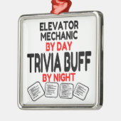 エレベーター整備士ラブトリビア メタルオーナメント (左)