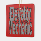 エレベーター整備士超常連 セラミックオーナメント (左)