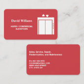 エレベーター整備士 名刺 (正面/裏面)