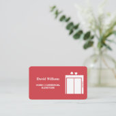 エレベーター整備士 名刺 (スタンド正面)