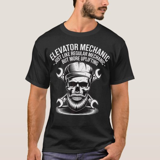 エレベーター整備士 正規の整備士とほぼ同じ Tシャツ (正面)