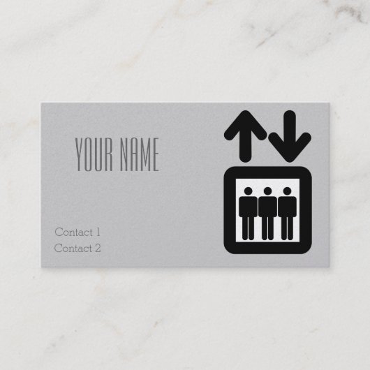 エレベーター標識 名刺 (正面)