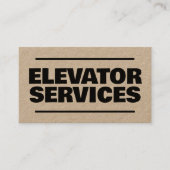 エレベーターQRクラフト 名刺 (正面)