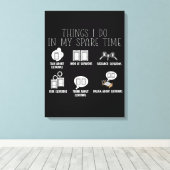 エレベータ工事者エレベータ整備士エレベータ キャンバスプリント (インサイチュ (ウッドフロア))