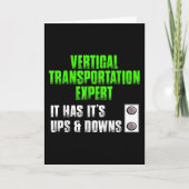 エレベータ整備士おもしろい改修用エレベータ カード (正面)