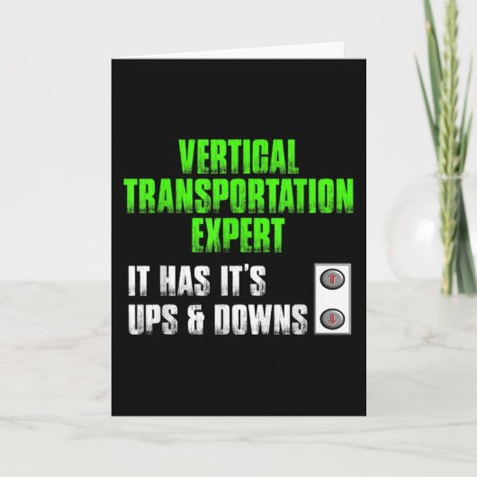 エレベータ整備士おもしろい改修用エレベータ カード (正面)