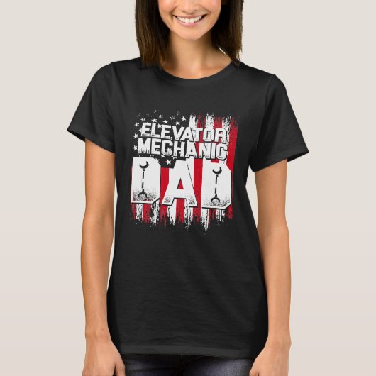 エレベータ整備士の保守学活用技術 Tシャツ (正面)