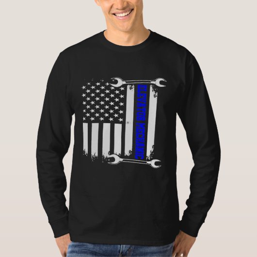 エレベータ整備士保守寿命未来技術 Tシャツ (正面)