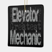 エレベータ整備士 セラミックオーナメント (左)