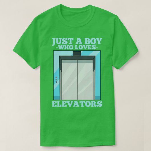 エレベータ整備士 Tシャツ (デザイン正面)
