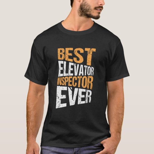 エレベータ最高の整備士エレベータ点検者1 Tシャツ (正面)