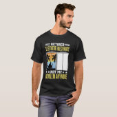 エレベ退職したータ技術者のエレベータ整備士 Tシャツ (正面フル)