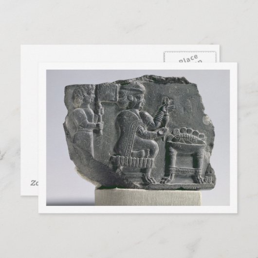 エレマイト女性の紡績，ネオエレマイト期， c.700- ポストカード (正面/裏面)