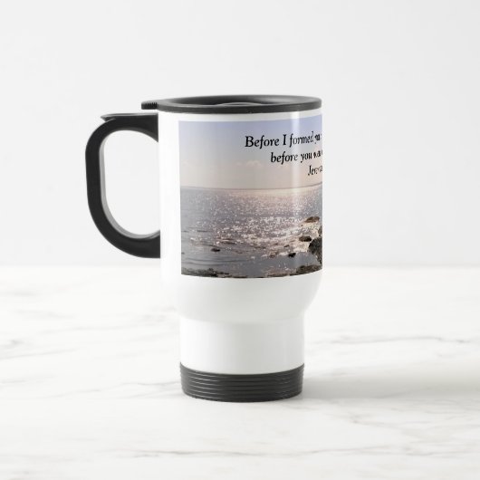 エレミヤとの海の写真1:5神はあなたを知っていた トラベルマグ (左)