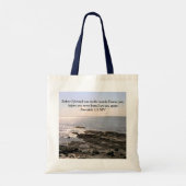 エレミヤとの海の写真1:5神はあなたを知っていた トートバッグ (裏面)