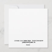 エレミヤと世界への喜び – 5.25インチSQ.フラット シーズンカード (裏面)