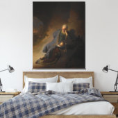 エレミヤはエルサレムの破壊を嘆いている キャンバスプリント (インサイチュ (寝室))