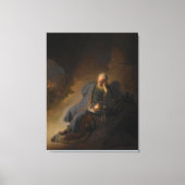 エレミヤはエルサレムの破壊を嘆いている キャンバスプリント (正面)