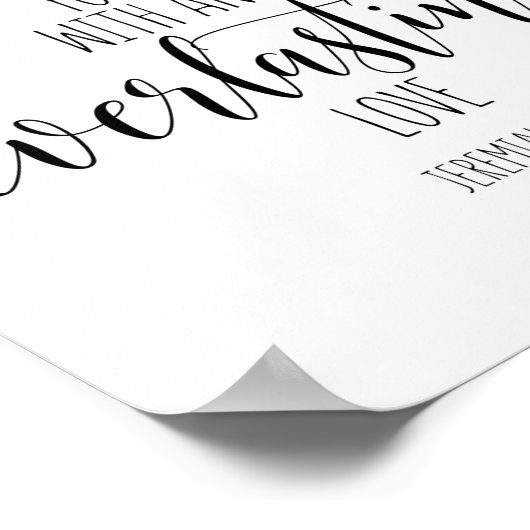 エレミヤ書第31章3節 ポスター (角)