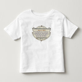 エレミヤ書29章11節のキリスト教の子供用Tシャツ トドラーTシャツ
