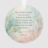 エレミヤ書29章11節 聖書の言葉のイメージ オーナメント (裏面)