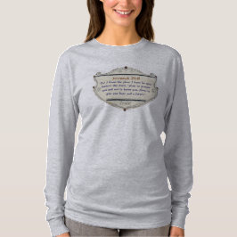 エレミヤ書29:11 クリスチャン女性用ロングスリーブTシャツ Tシャツ